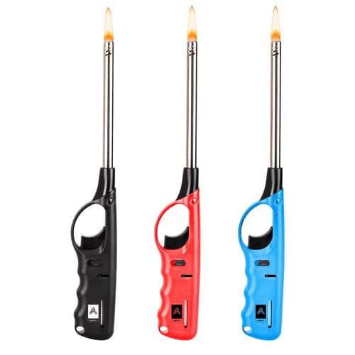 Refillable gas lighter - lighter, long